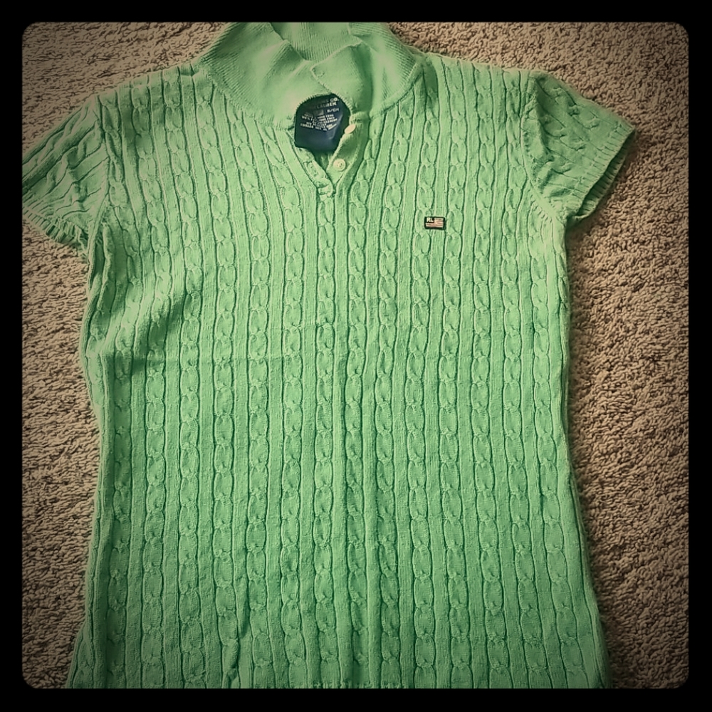 Ralph Lauren green capsleeve sweater